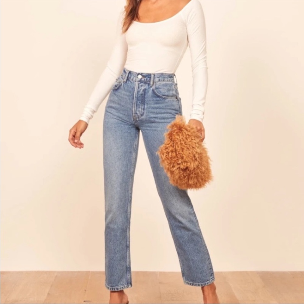 Reformation NWT Cynthia High Rise Jeans Tangier